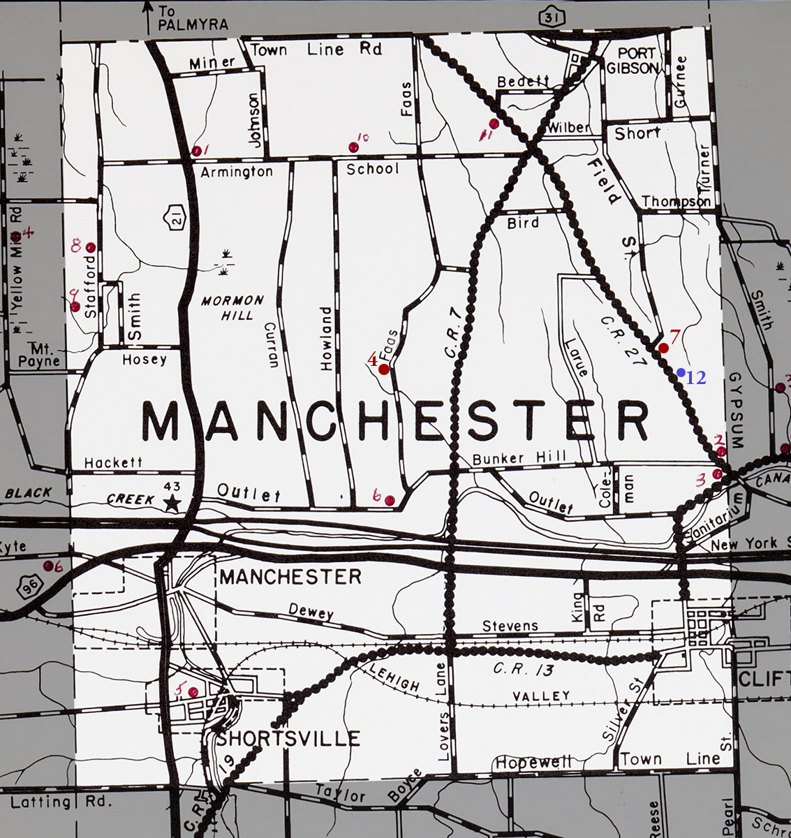 Town of Manchester Map